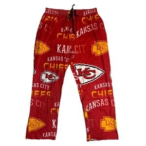 NFL Team Apparel Sleepwear Kansas City Chiefs Pajama Pants Men's Size XL